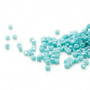 DB0878 - 11/0 - Miyuki Delica - Opaque Matte Rainbow Turquoise Blue - 7.5gms - Cylinder Seed Beads