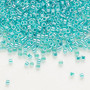 DB0238 - 11/0 - Miyuki Delica - Opaque Colour Lined Luster Aqua Green - 50gms - Cylinder Seed Beads