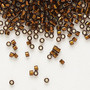 DB0612 - Miyuki Delica Beads - Cylinder- SIZE #11 - 50gms - Colour DB612 Silver Lined Smoked Topaz