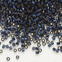 DB2192 - 11/0 - Miyuki Delica - Duracoat® Transparent Silver-Lined Dark Navy Blue – 50gms - Cylinder Seed Beads