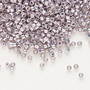 DB0429 - 11/0 - Miyuki Delica - Opaque Galvanized Light Smoky Amethyst - 7.5gms - Cylinder Seed Beads