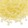 DBL-0232 - 8/0 - Miyuki - Op Colour Lined Luster Light Lemon Ice - 7.5gms (approx 220 Beads) - Glass Delica Beads - Cylinder