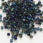 DBL-0002 - 8/0 - Miyuki - Op Metallic Iris Dark Blue - 7.5gms (approx 220 Beads) - Glass Delica Beads - Cylinder