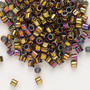 DBL-0023 - 8/0 - Miyuki - Op Metallic Iris Bronze - 7.5gms (approx 220 Beads) - Glass Delica Beads - Cylinder