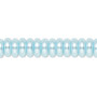 Bead, Celestial Crystal®, crystal pearl, light blue, 8x3mm rondelle. Sold per 15-1/2" to 16" strand, approximately 120 beads.