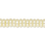 Bead, Celestial Crystal®, crystal pearl, ivory, 8x3mm rondelle. Sold per 15-1/2" to 16" strand, approximately 120 beads.