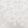 Seed bead, Preciosa Ornela, glass, opaque luster chalkwhite, #2 rocaille. Sold per 50-gram pkg.