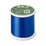 Thread, K.O., waxed nylon, Capri blue, 0.15mm diameter, 4-pound test. Sold per 55 yard spool.