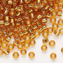 6-2422 - 6/0 - Miyuki - Transparent Silver Lined Marigold - 25gms - Glass Round Seed Bead