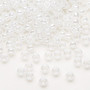 6-511 - 6/0 - Miyuki - Translucent Luster White - 25gms - Glass Round Seed Bead