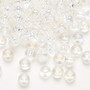 Seed bead, Preciosa Ornela, glass, translucent rainbow crystal clear, #2 rocaille. Sold per 50-gram pkg.