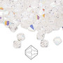 6mm - Preciosa Czech - Crystal Glitter - 24pk - Faceted Bicone Crystal