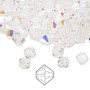 6mm - Preciosa Czech - Crystal Glitter - 144pk - Faceted Bicone Crystal