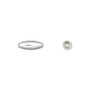 Bead, silver-plated brass, 12x4.5mm smooth oval. Sold per pkg of 10