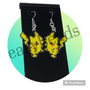 Handmade pokemon inspired earrings - Pikachu