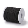 Faux Suede Cord, Black, 2.5x2mm, about 50 Yards(45m)/Roll