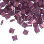 TL316 - Miyuki Tila - Transparent Luster Light Amethyst Gold - 40gms - Two Hole Square glass beads