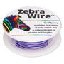 1 x reel of Zebra Wire round - 18 guage (10 yards) Violet