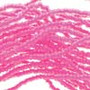 Seed bead, Preciosa Ornela, Czech glass, Crystal Neon Pink Lined (08777), #11 round. Sold per hank.