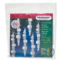 Ornament kit, The Beadery®, plastic, blue and pearl, icicles (7446). Sold individually.