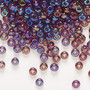 Seed bead, Preciosa Ornela, Czech glass, translucent rainbow amethyst, #6 rocaille. Sold per 50-gram pkg.