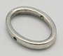 10 pack - Tibetan Style Bead Frames, Oval, Lead Free and Cadmium Free, Antique Silver, about 19mm long, 14.5mm wide, 3mm thick, hole: 1mm