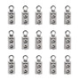 50 Pack - 304 Stainless Steel Fold Over Leather Cord Ends, Stainless Steel Colour, 10x3mm, Hole: 1.5mm, Inner Diameter: 2mm