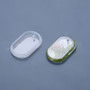 10 pack - DIY Pendant Silicone Molds, Resin Casting Molds, Clay Craft Mold Tools, Oval, White, 52x35x7.5mm, Hole: 3mm