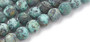 1 Strand - Natural African Turquoise(Jasper) Beads Strands, Frosted, Round, 6mm, Hole: 1mm, about 63pcs/strand, 15.5 inch