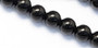 1 Strand - Round Natural Black Onyx Stone Beads Strands, 6mm, Hole: 1mm, about 63pcs/strand, 15.7 inch