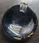 LAST STOCK: 1 x Large Foil Glass Pendant with Glass Bail, Green approx 55mm x 55mm