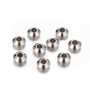 20 pcs - 304 Stainless Steel Bicone Spacer Beads, Stainless Steel Color, 6x3mm, Hole: 2.5mm