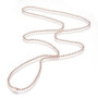 304 Stainless Steel Ball Chain Necklace, Rose Gold, 29.5 inch(75cm)x2.3mm
