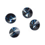 Chaton, Crystal Passions®, Montana, foil back, 10.54-10.91mm faceted rivoli (1122), SS47. Sold per pkg of 4.