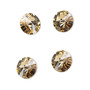 Chaton, Crystal Passions®, light Colorado topaz, foil back, 10.54-10.91mm faceted rivoli (1122), SS47. Sold per pkg of 4.