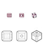 Bead, Crystal Passions®, iris, 4mm faceted cube (5601). Sold per pkg of 12.