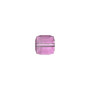 Bead, Crystal Passions®, dark rose (HICT), 6mm faceted cube (5601). Sold per pkg of 6.