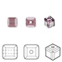 Bead, Crystal Passions®, iris, 6mm faceted cube (5601). Sold per pkg of 6.