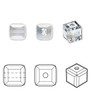 Bead, Crystal Passions®, crystal blue shade, 8mm faceted cube (5601). Sold per pkg of 6.