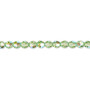 Bead, Crystal Passions®, peridot shimmer, 4mm faceted round (5000). Sold per pkg of 12.
