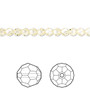 Bead, Crystal Passions®, jonquil, 4mm faceted round (5000). Sold per pkg of 12.