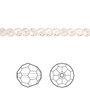 Bead, Crystal Passions®, silk, 4mm faceted round (5000). Sold per pkg of 12.