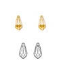 Drop, Crystal Passions®, topaz, 11x5.5mm faceted teardrop pendant (6000). Sold per pkg of 4.