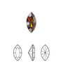 Embellishment, Crystal Passions®, smoked amber, foil back, 15x7mm navette fancy stone (4228). Sold per pkg of 2.