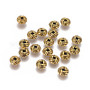 50 pack - Zinc Alloy Spacer Beads, Flat Round, Cadmium Free & Nickel Free & Lead Free, Antique Golden, 6x3.2mm, Hole: 2mm