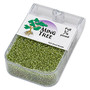 Seed bead, Ming Tree™, glass, silver-lined translucent lime green, #11 round. Sold per 1/4 pound pkg.