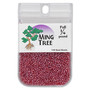 Seed bead, Ming Tree™, glass, transparent luster ruby red, #11 round. Sold per 1/4 pound pkg.