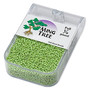 Seed bead, Ming Tree™, glass, opaque lime green, #11 round. Sold per 1/4 pound pkg.