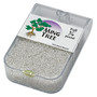 Seed bead, Ming Tree™, glass, transparent color-lined white, #11 round. Sold per 1/4 pound pkg.