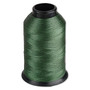 Thread, Nymo®, nylon, green, size D. Sold per 3-ounce spool.
